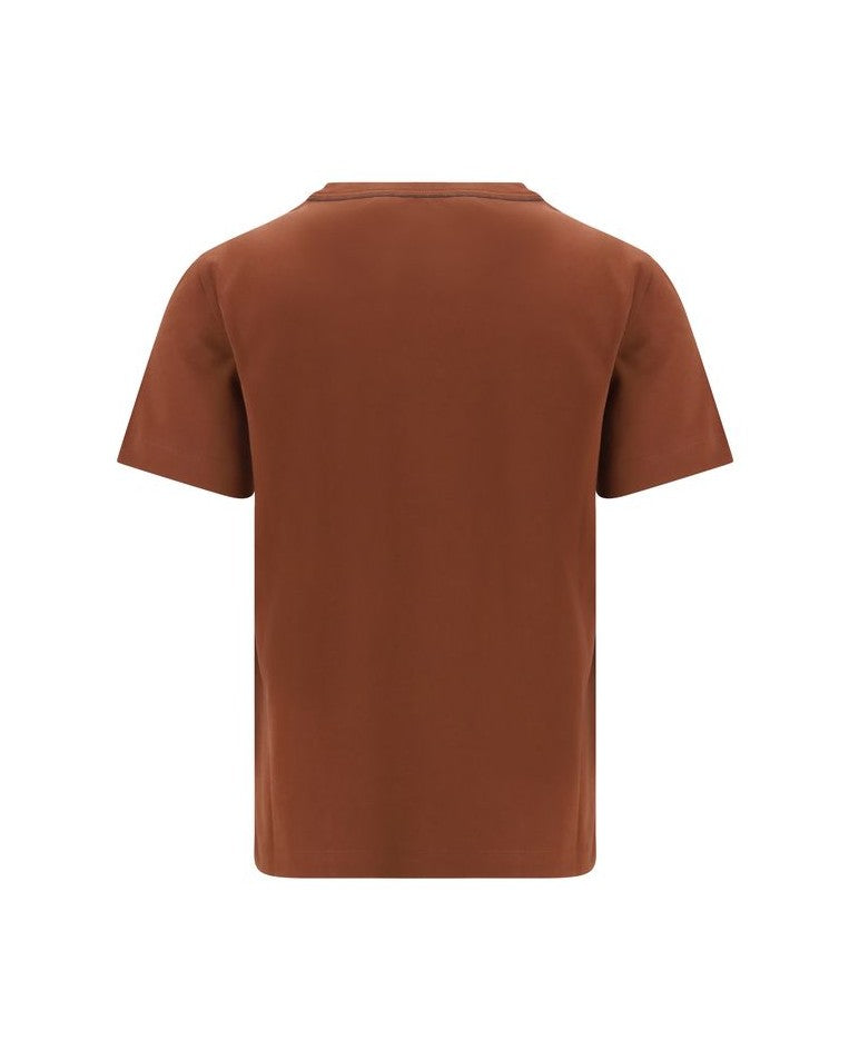 Brunello Cucinelli Brown Cotton T-shirt Glam Steals