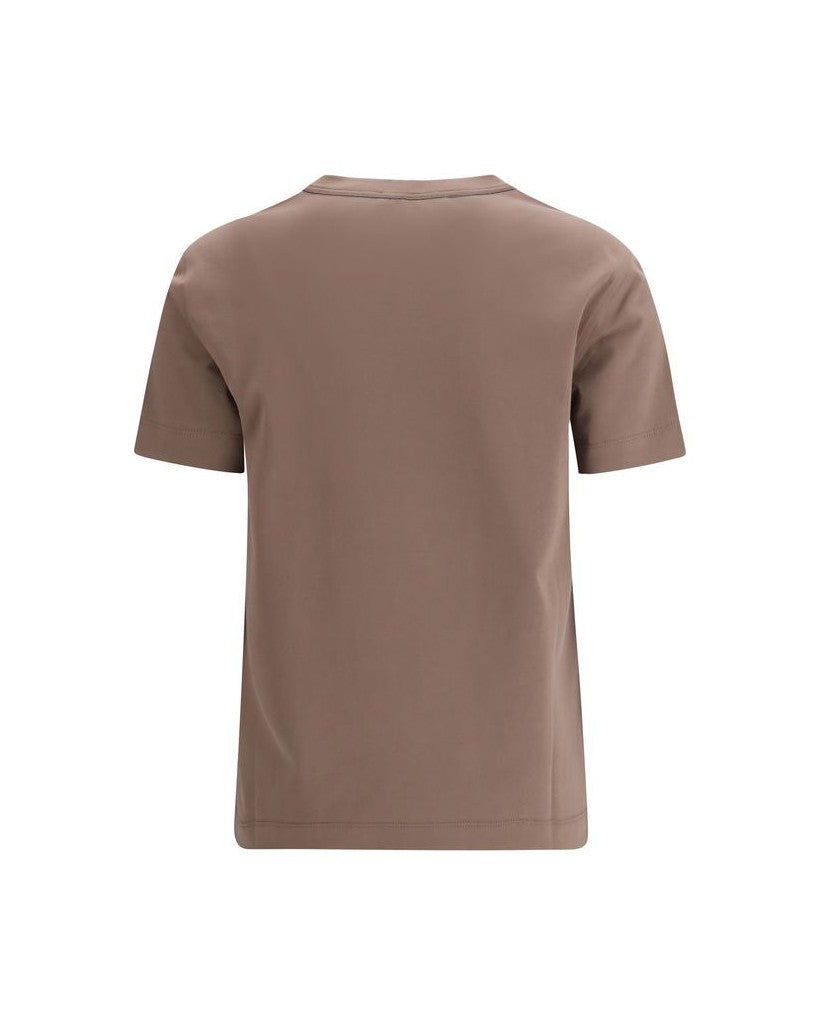 Brunello Cucinelli Brown Cotton T-shirt Glam Steals