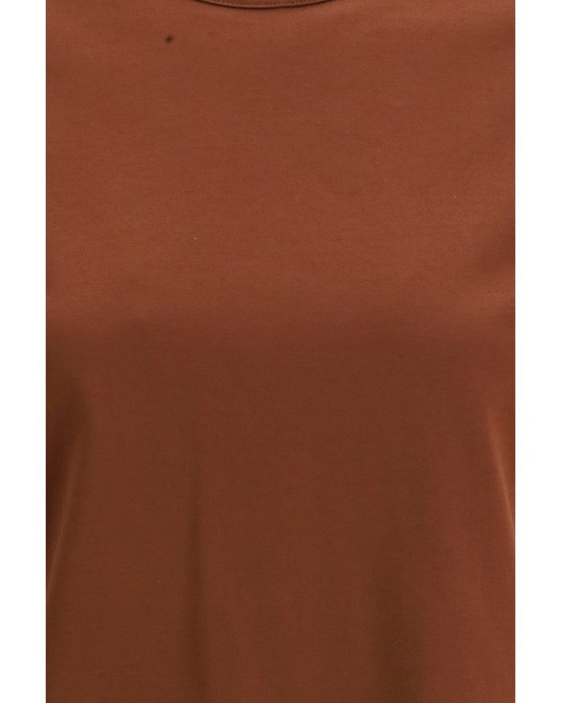 Brunello Cucinelli Brown Cotton T-shirt Glam Steals