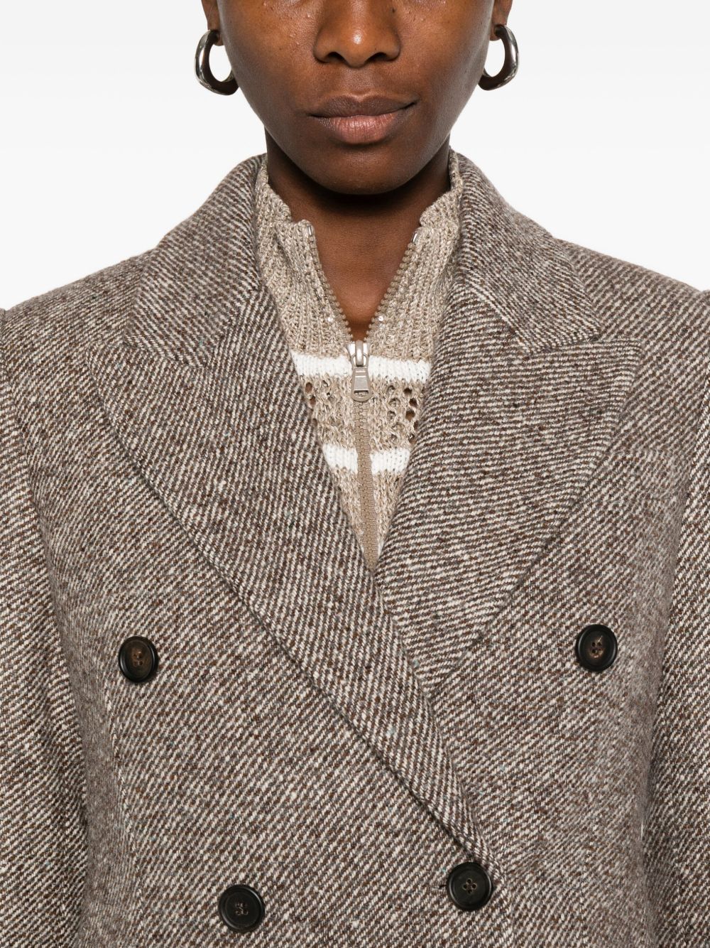 Brunello Cucinelli Brown Jacket Glam Steals