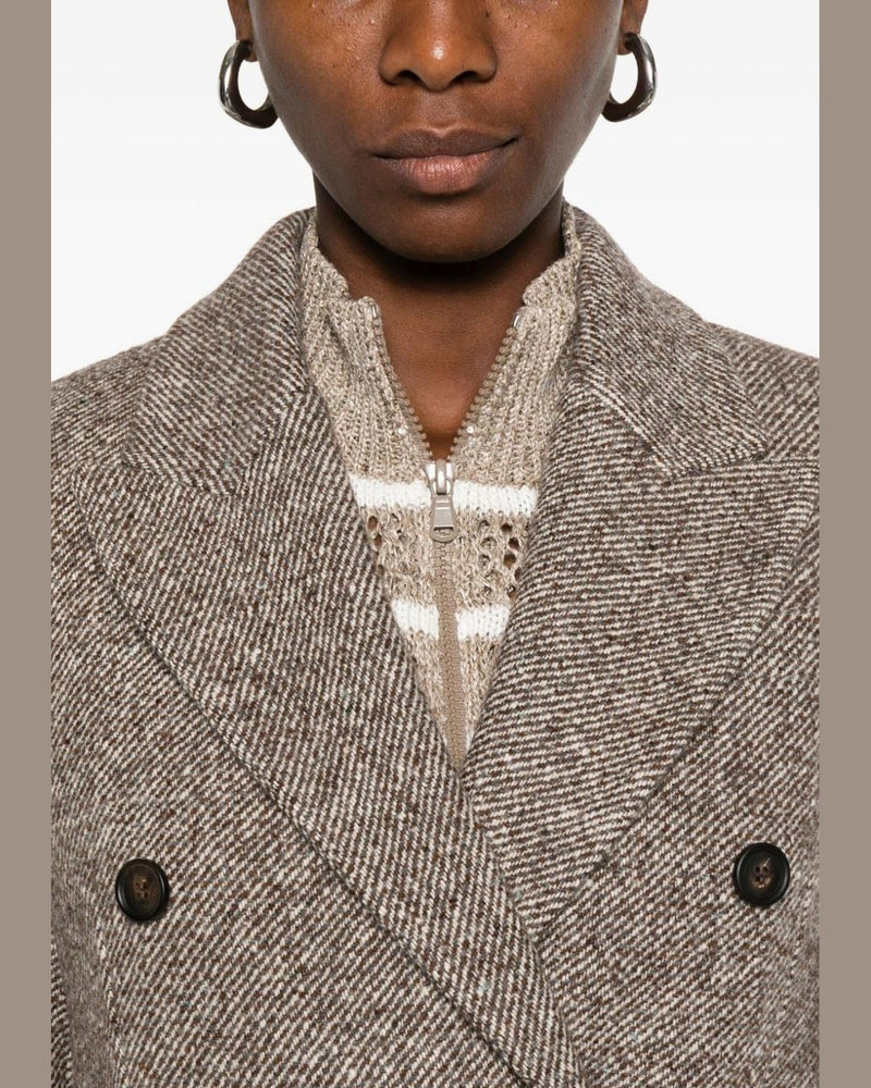 Brunello Cucinelli Brown Jacket Glam Steals