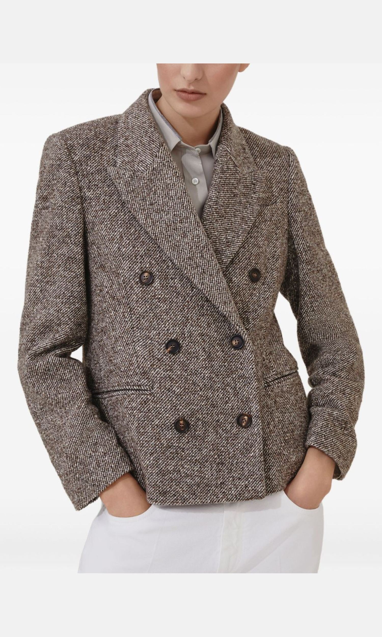 Brunello Cucinelli Brown Jacket Glam Steals