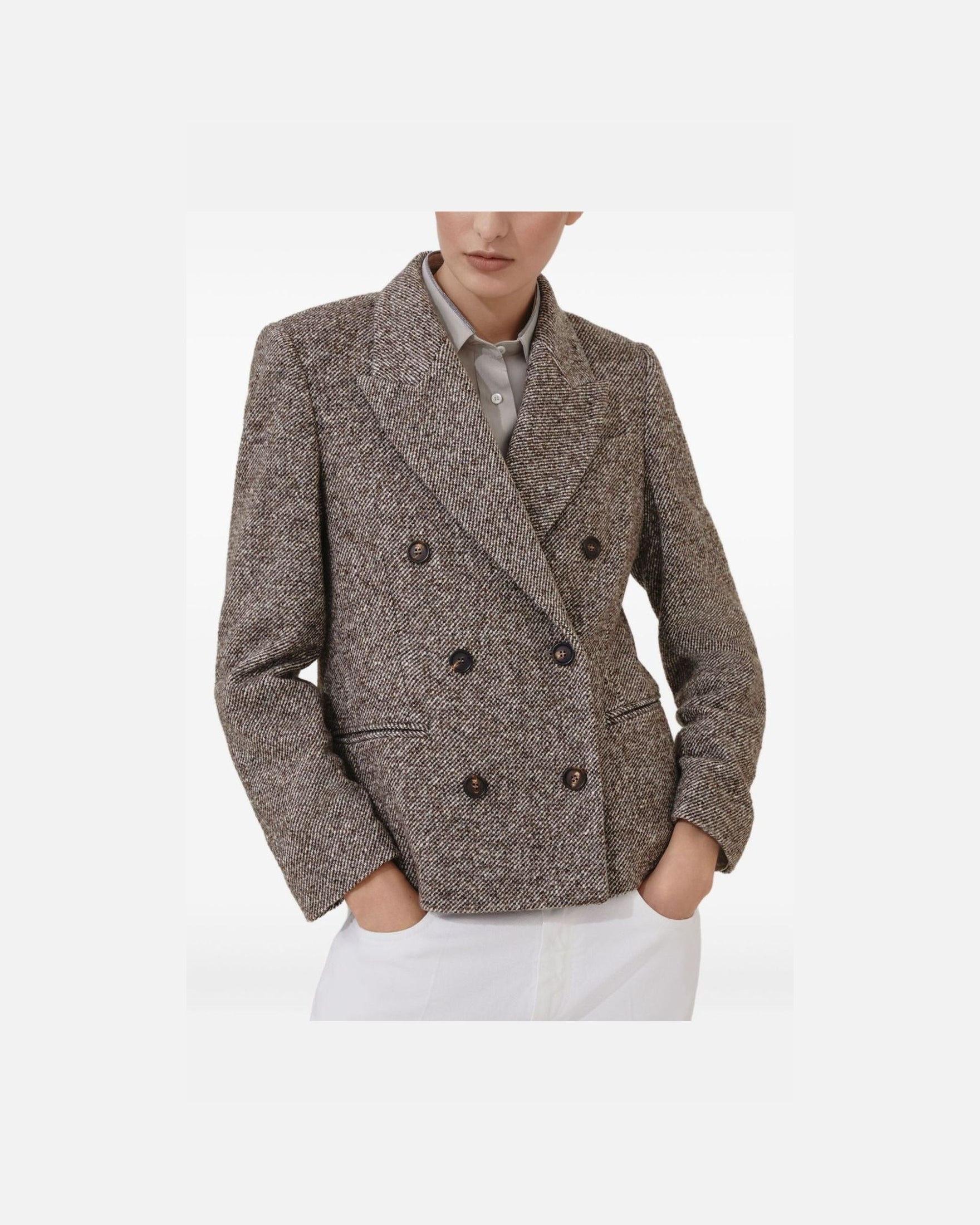 Brunello Cucinelli Brown Jacket Glam Steals
