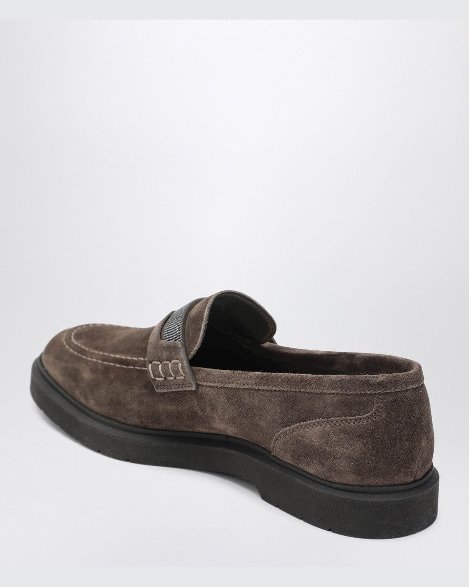 Brunello Cucinelli Brown Leather Penny Loafer Glam Steals