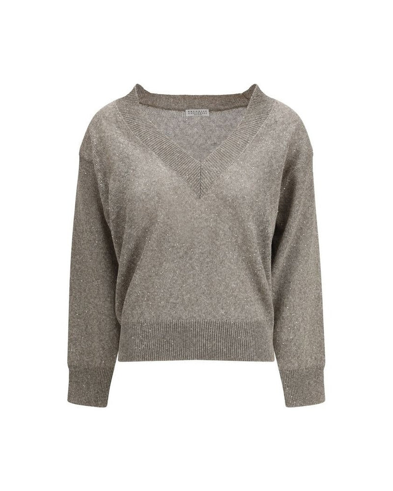 Brunello Cucinelli Brown Linen Sweatshirt Glam Steals