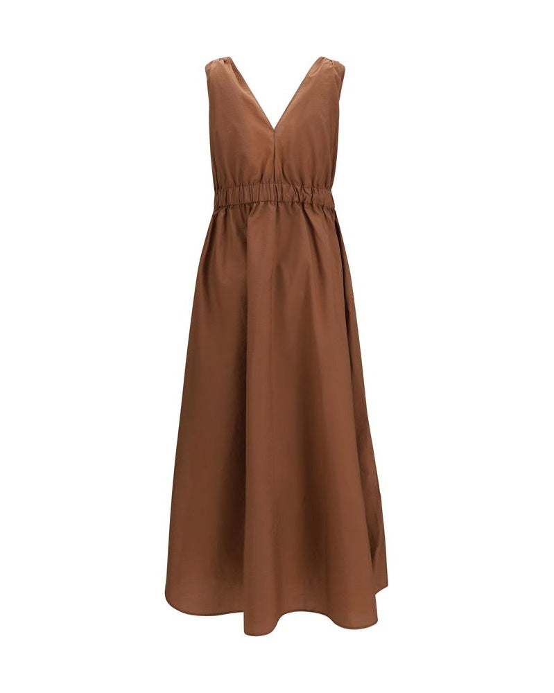 Brunello Cucinelli Brown Polyamide Dress Glam Steals
