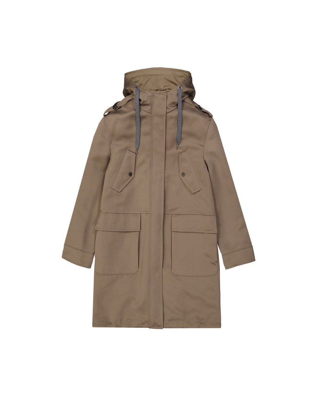 Brunello Cucinelli Brown Polyester Parka Glam Steals