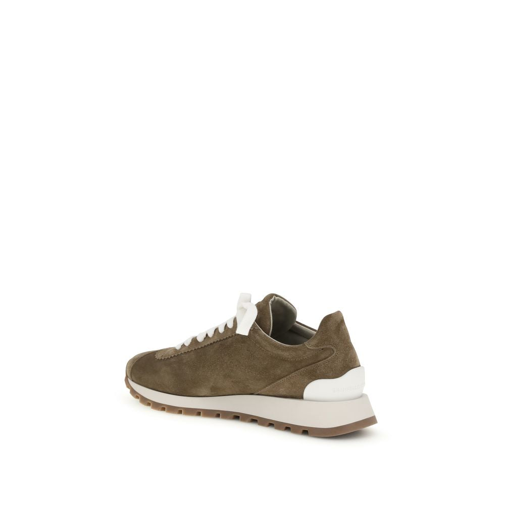 Brunello Cucinelli Brown Rubber Platform Sneakers Glam Steals