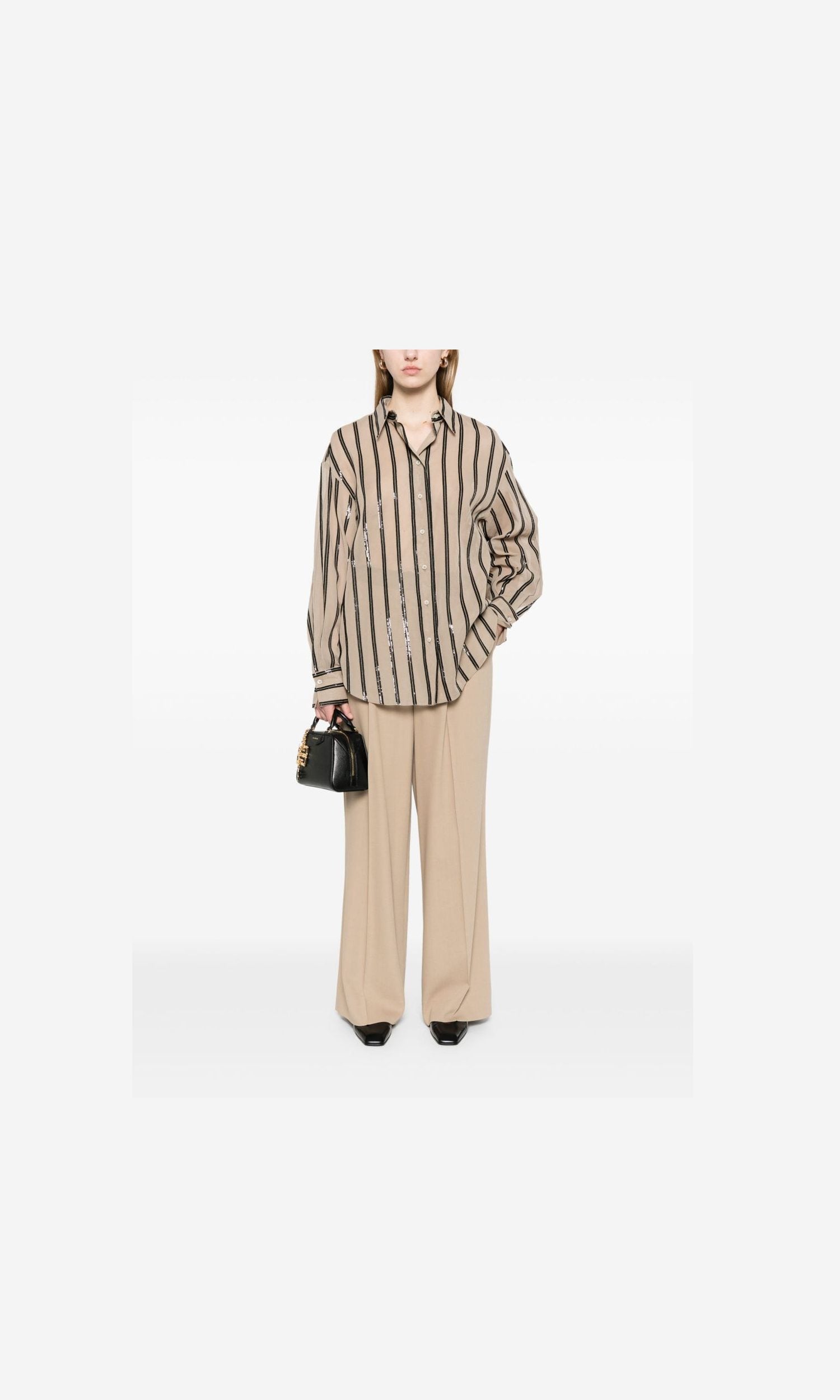 Brunello Cucinelli Brown Shirt Glam Steals
