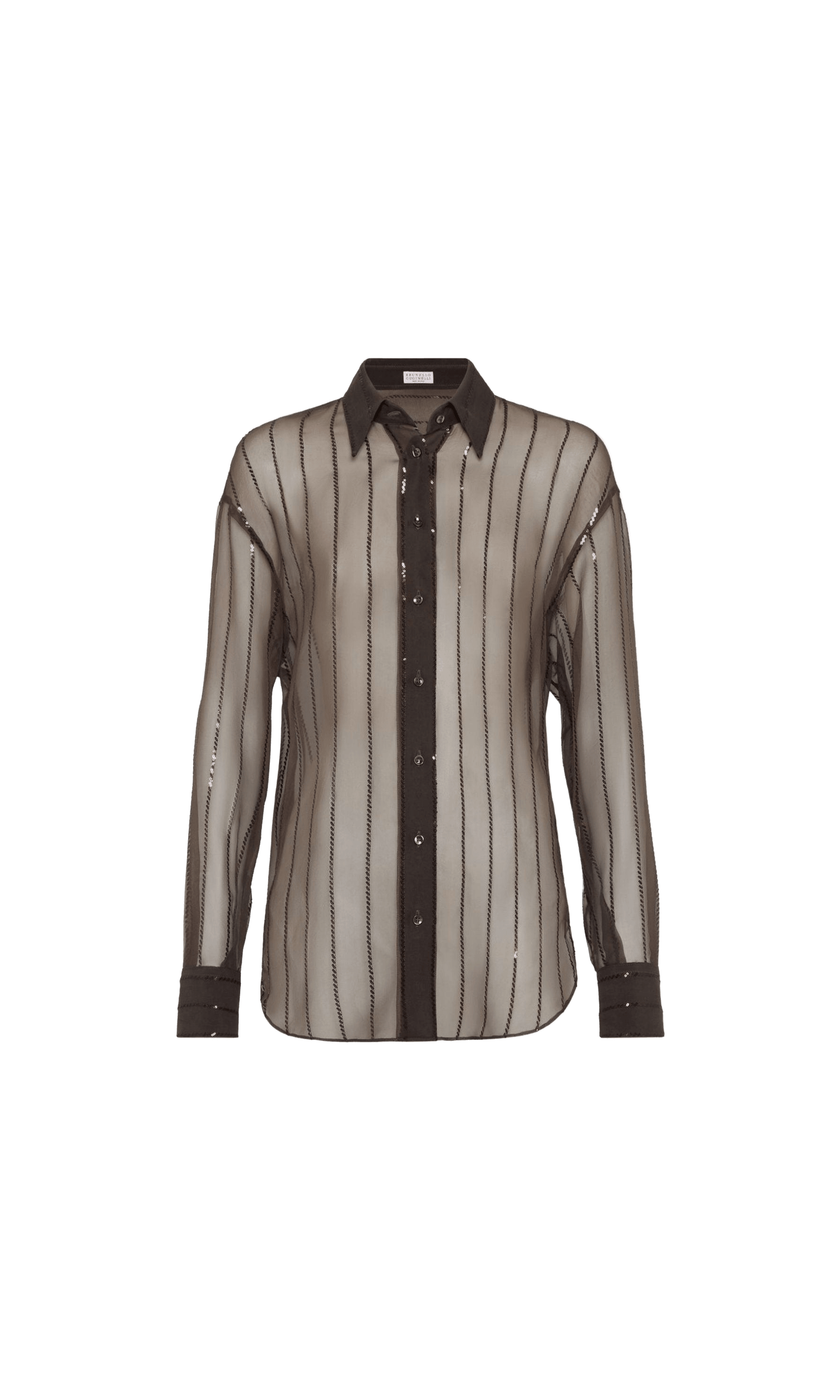 Brunello Cucinelli Brown Shirt Glam Steals
