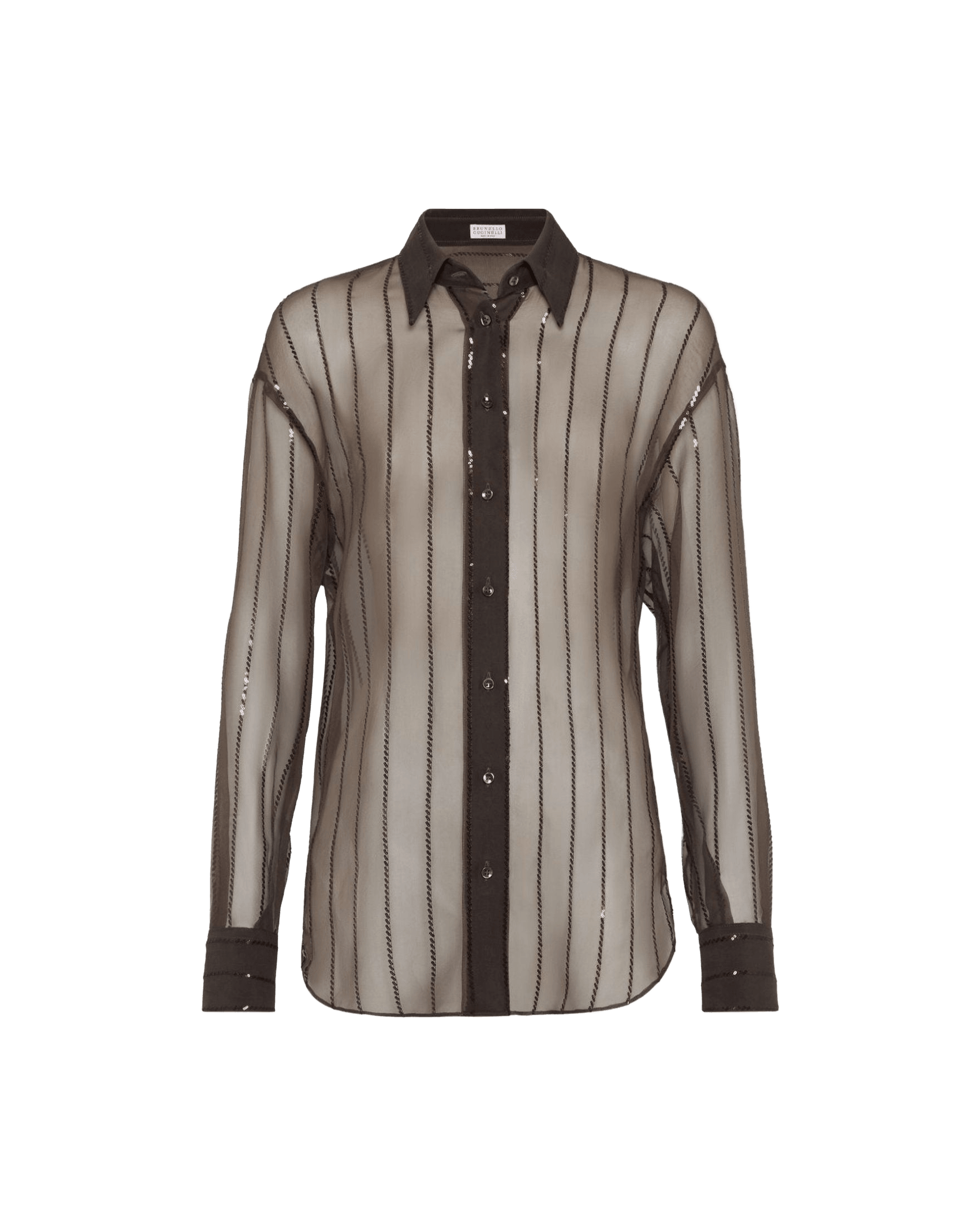 Brunello Cucinelli Brown Shirt Glam Steals