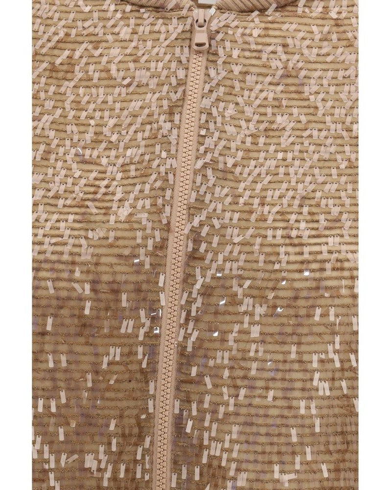 Brunello Cucinelli Brown Silk Bomber Jacket Glam Steals