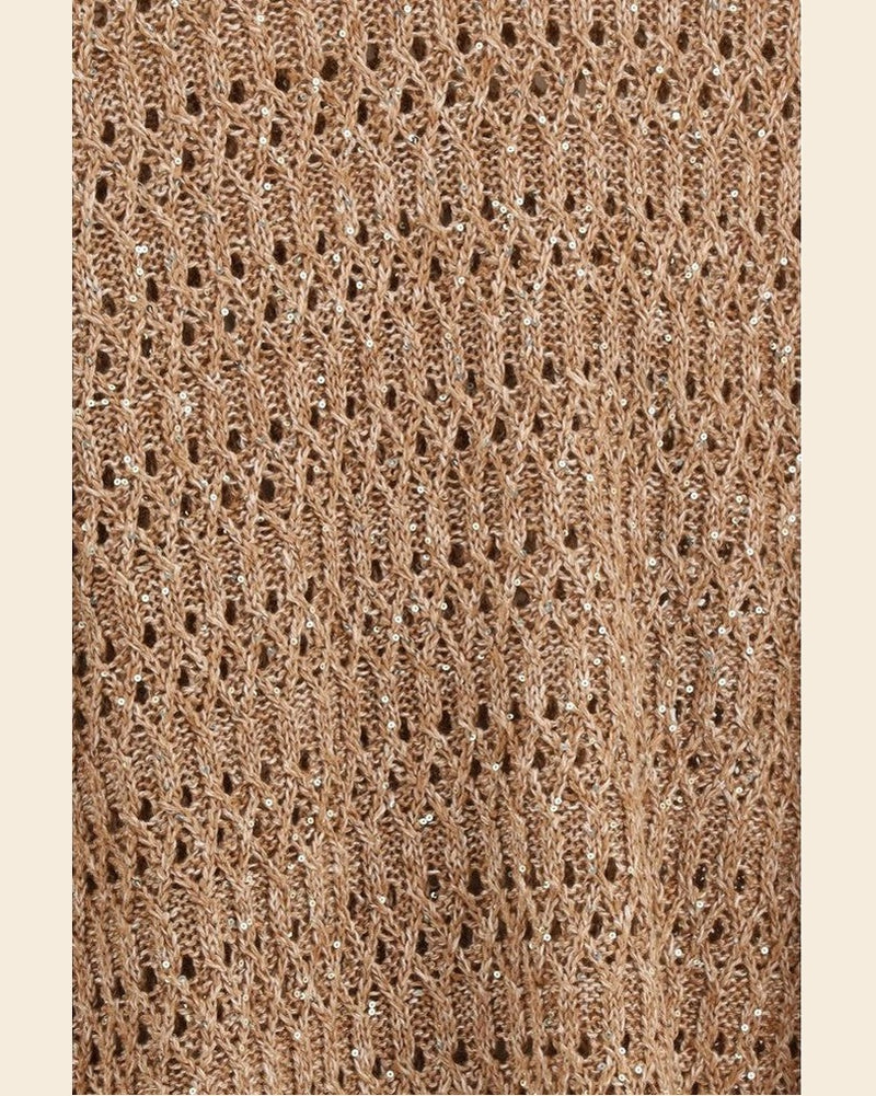 Brunello Cucinelli Brown Silk Sweatshirt Glam Steals