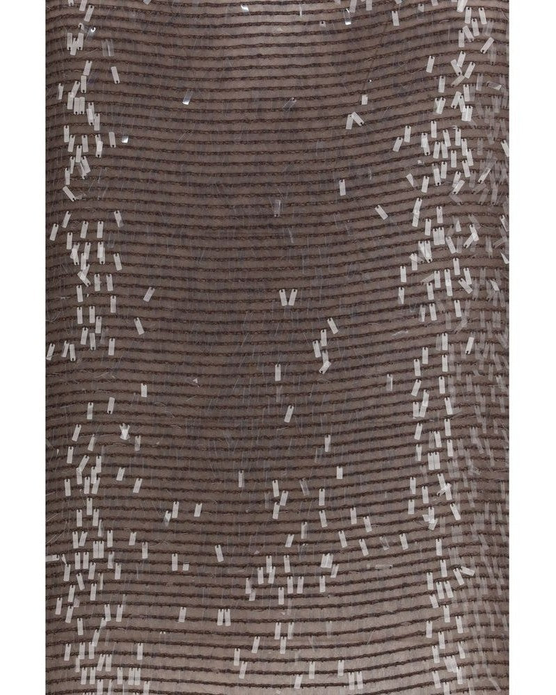 Brunello Cucinelli Brown Silk Top Glam Steals