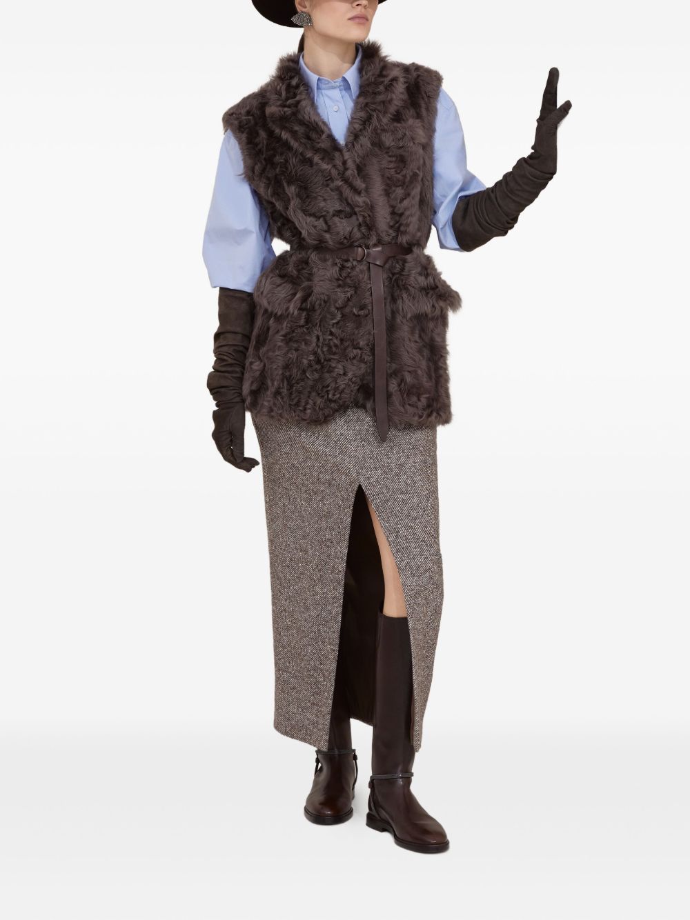 Brunello Cucinelli Brown Skirt Glam Steals