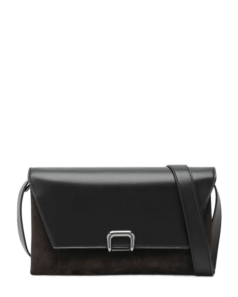 Brunello Cucinelli Brown Suede Sartorial Calf Leather Bag Glam Steals