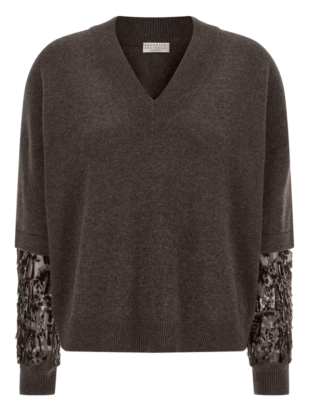 Brunello Cucinelli Brown Sweater Glam Steals