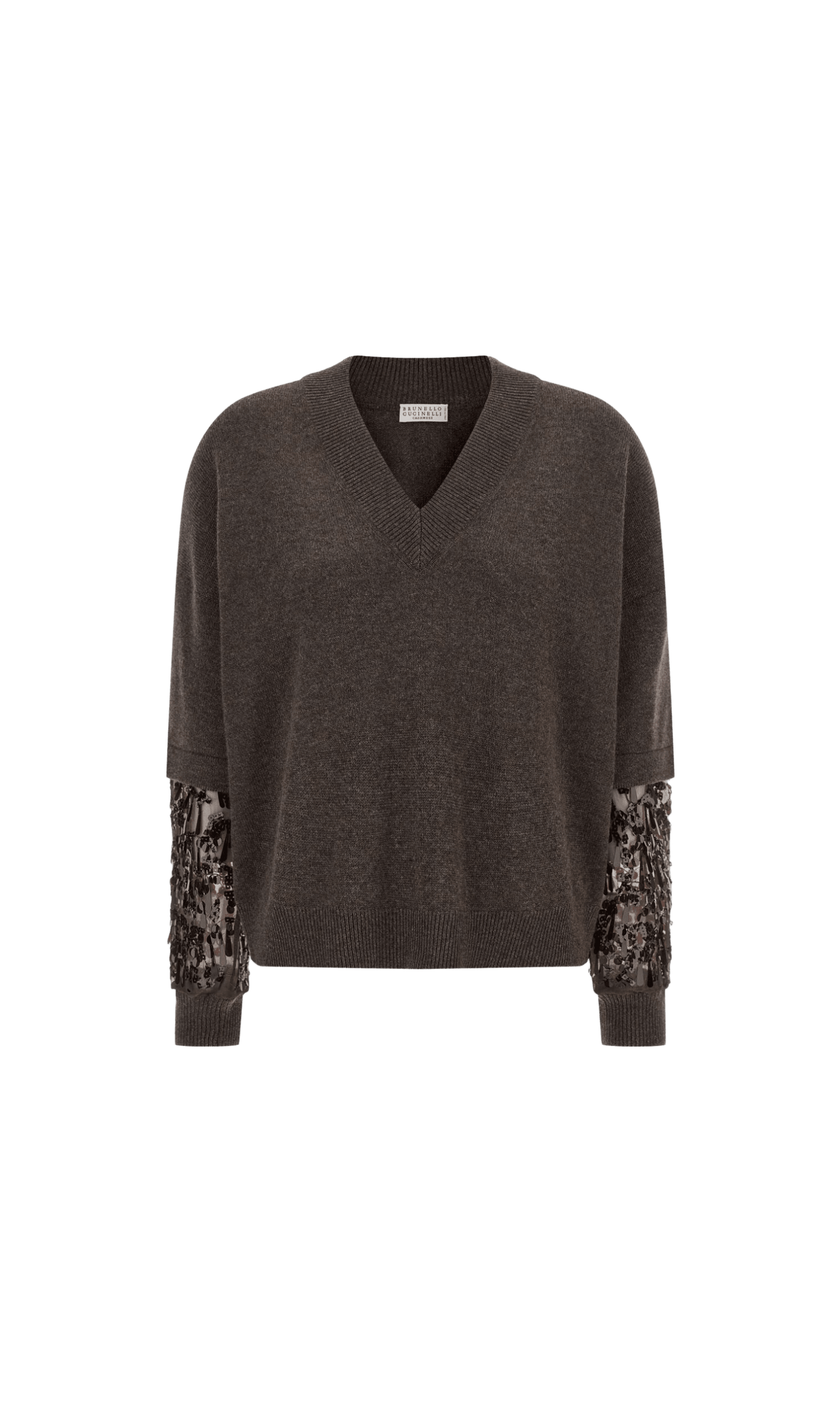 Brunello Cucinelli Brown Sweater Glam Steals