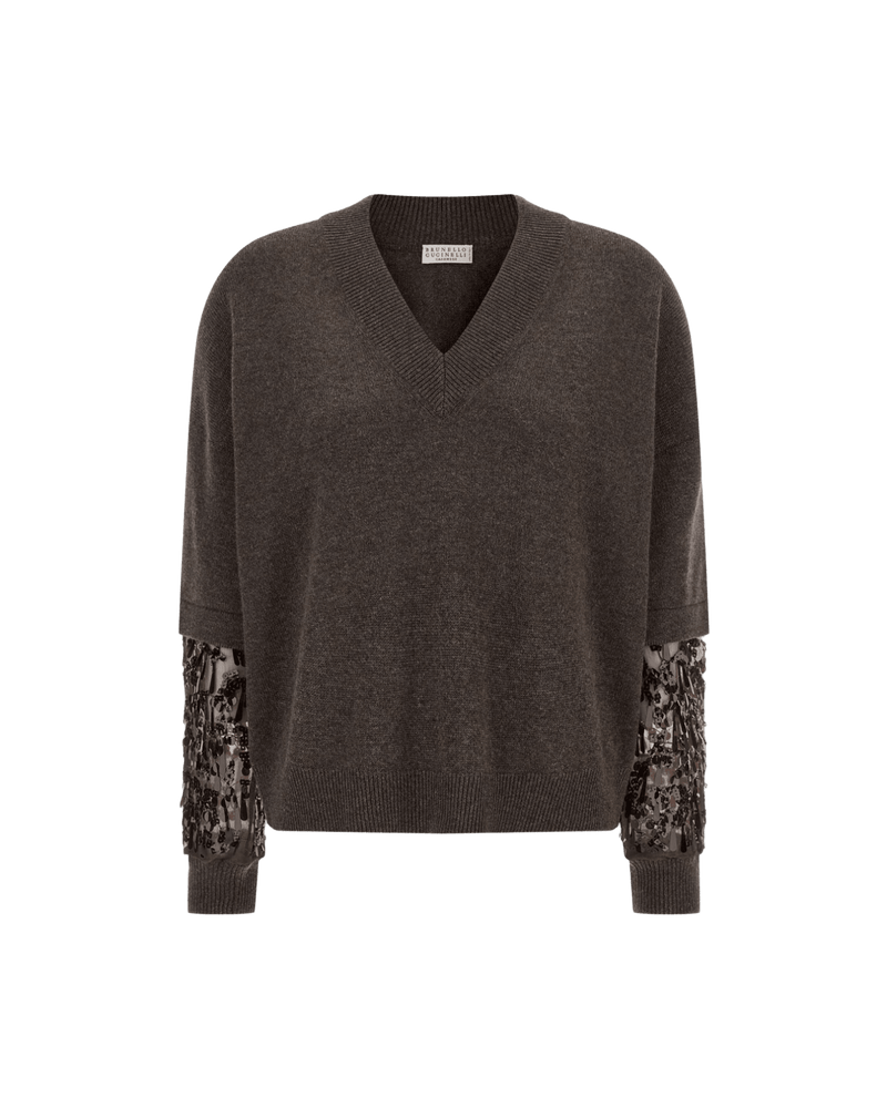 Brunello Cucinelli Brown Sweater Glam Steals