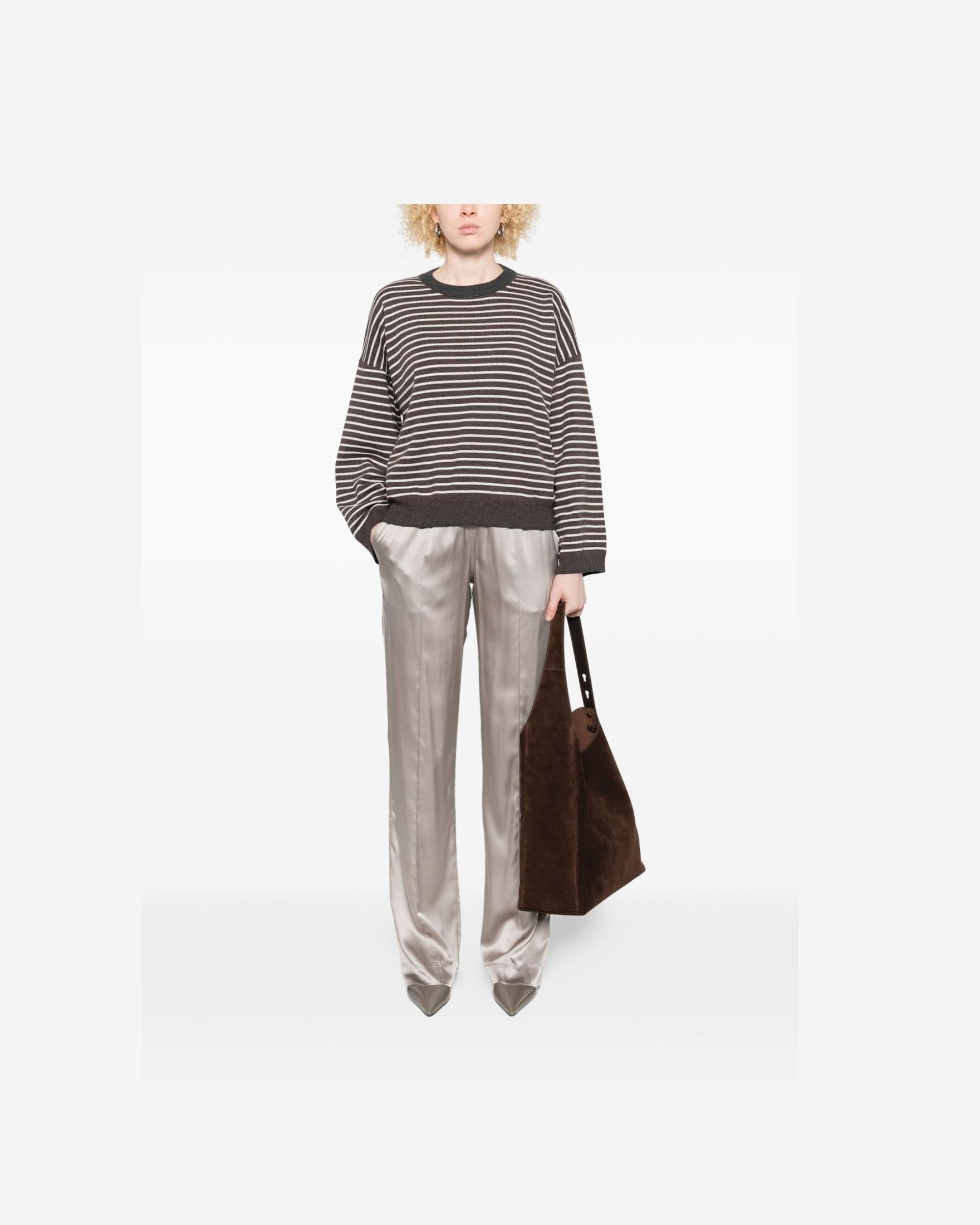Brunello Cucinelli Brown Sweater Glam Steals