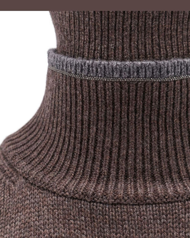 Brunello Cucinelli Brown Sweater Glam Steals