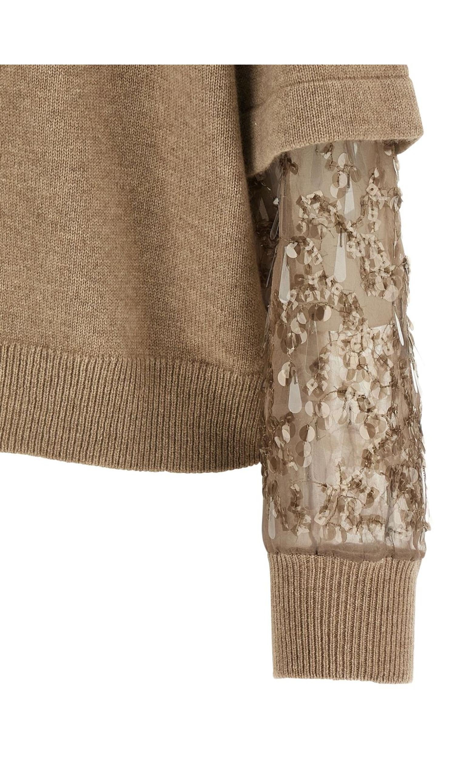 Brunello Cucinelli Brown Sweater Glam Steals
