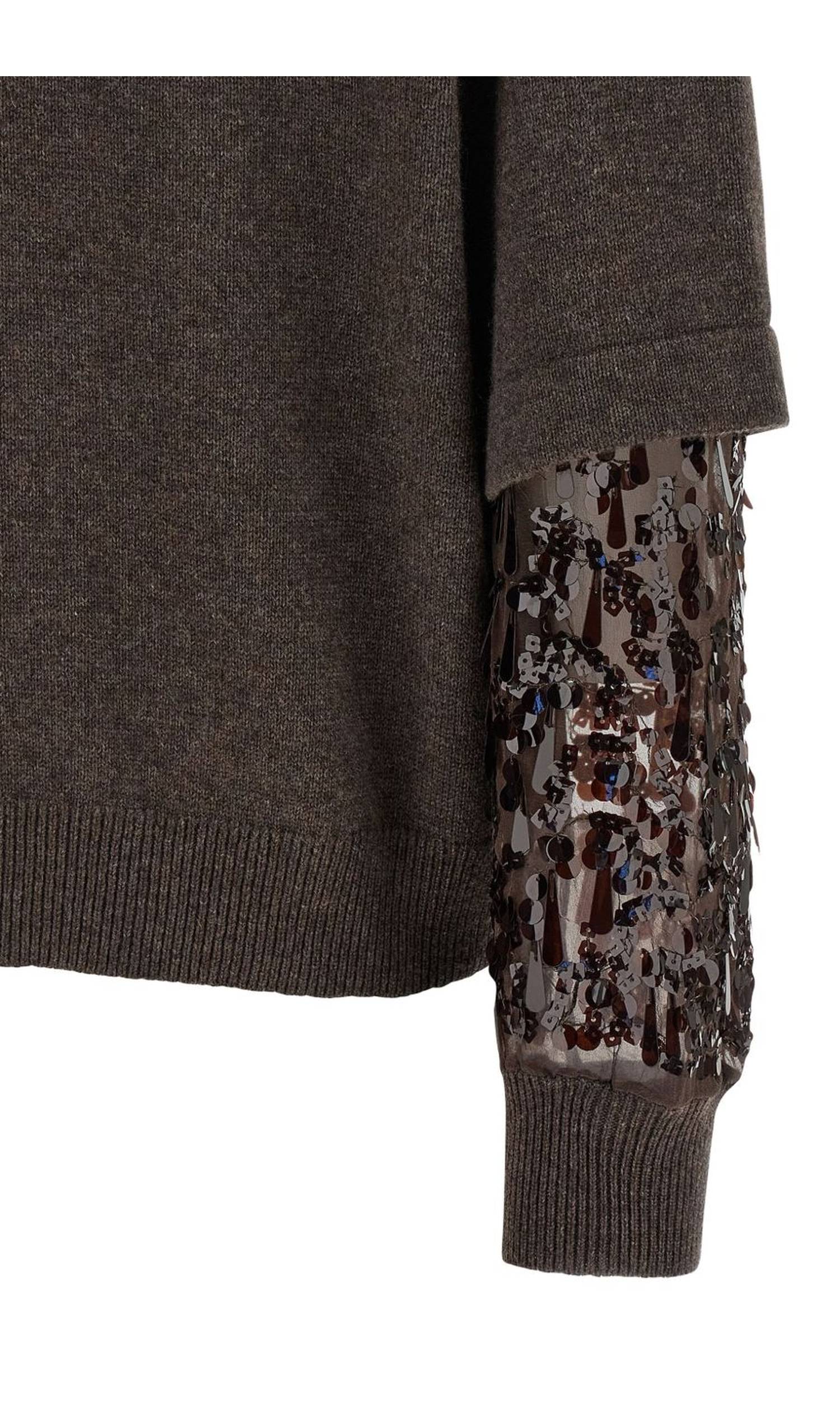Brunello Cucinelli Brown Sweater Glam Steals