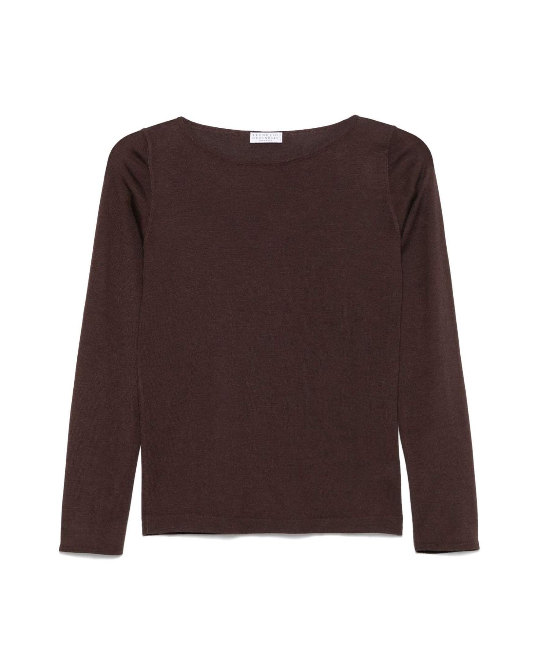 Brunello Cucinelli Brown Sweater Glam Steals