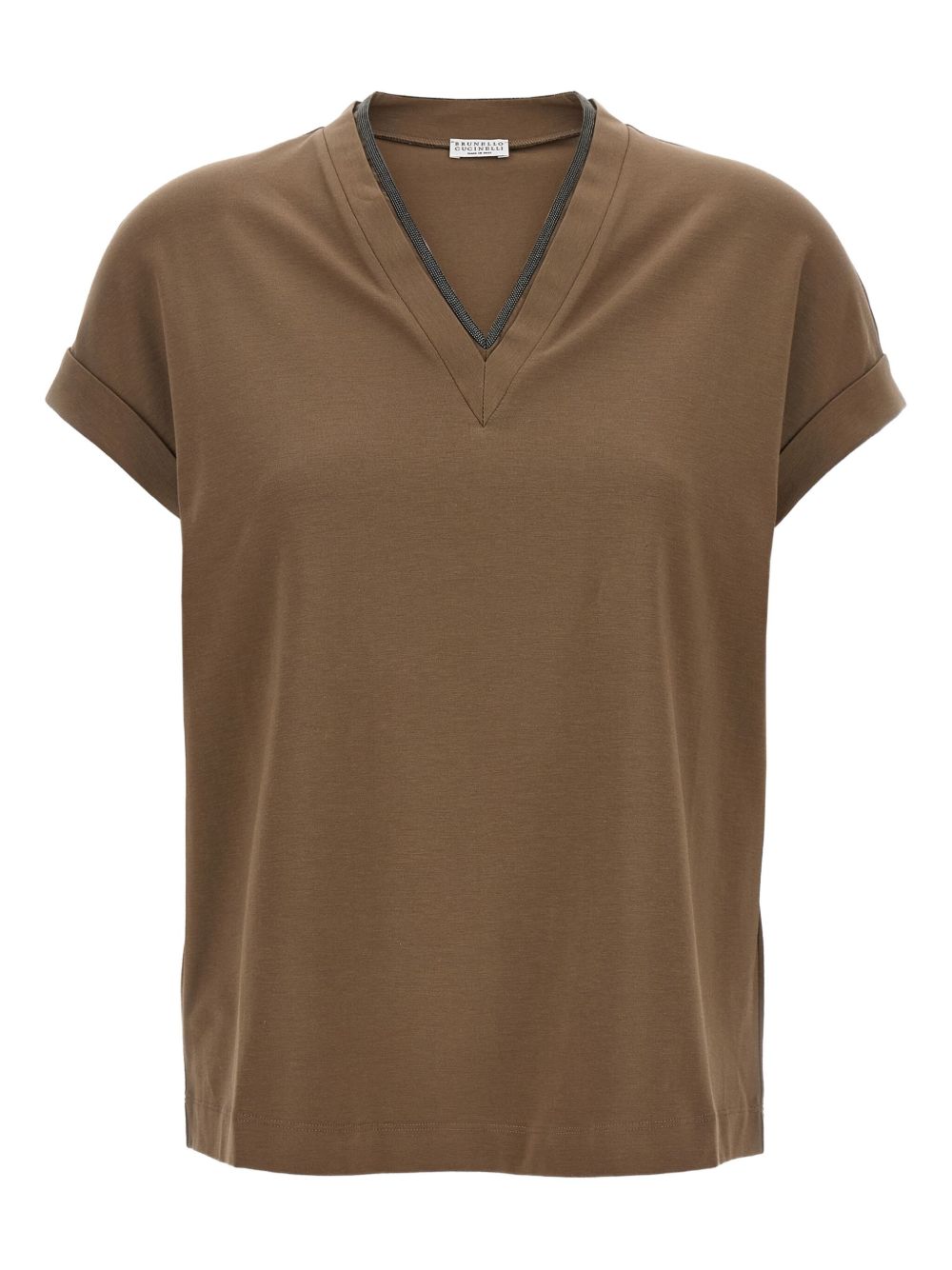 Brunello Cucinelli Brown T-shirt Glam Steals