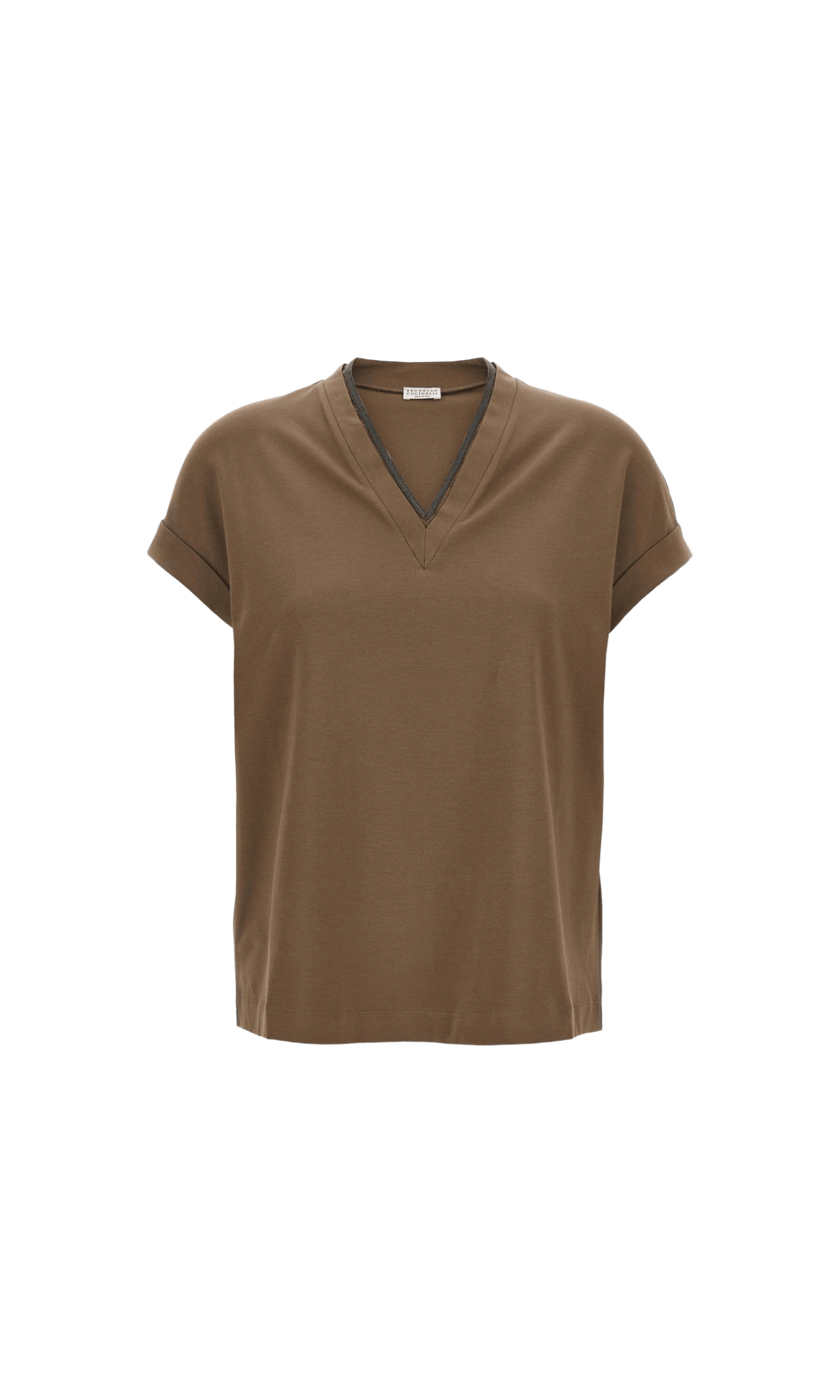 Brunello Cucinelli Brown T-shirt Glam Steals