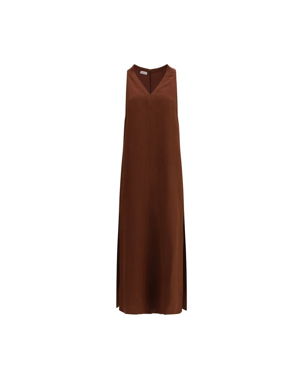 Brunello Cucinelli Brown Viscose Dress Glam Steals