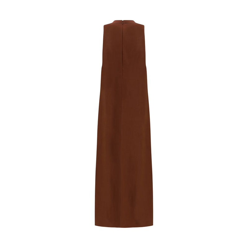 Brunello Cucinelli Brown Viscose Dress Glam Steals