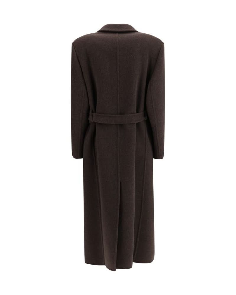 Brunello Cucinelli Brown Wool Fleece Coat 