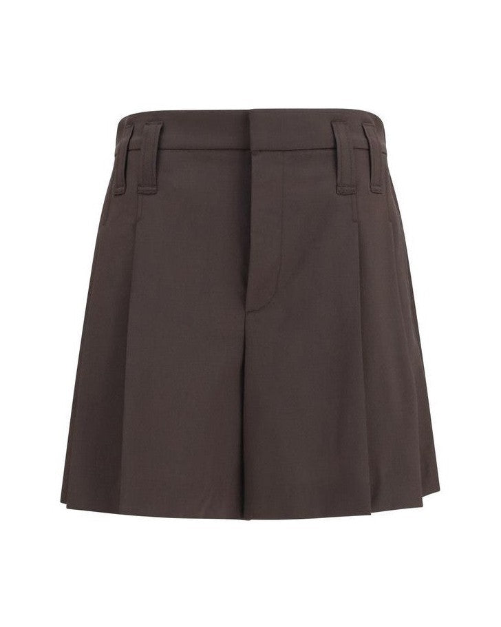 Brunello Cucinelli Brown Wool Oves Aries Bermuda Shorts Glam Steals