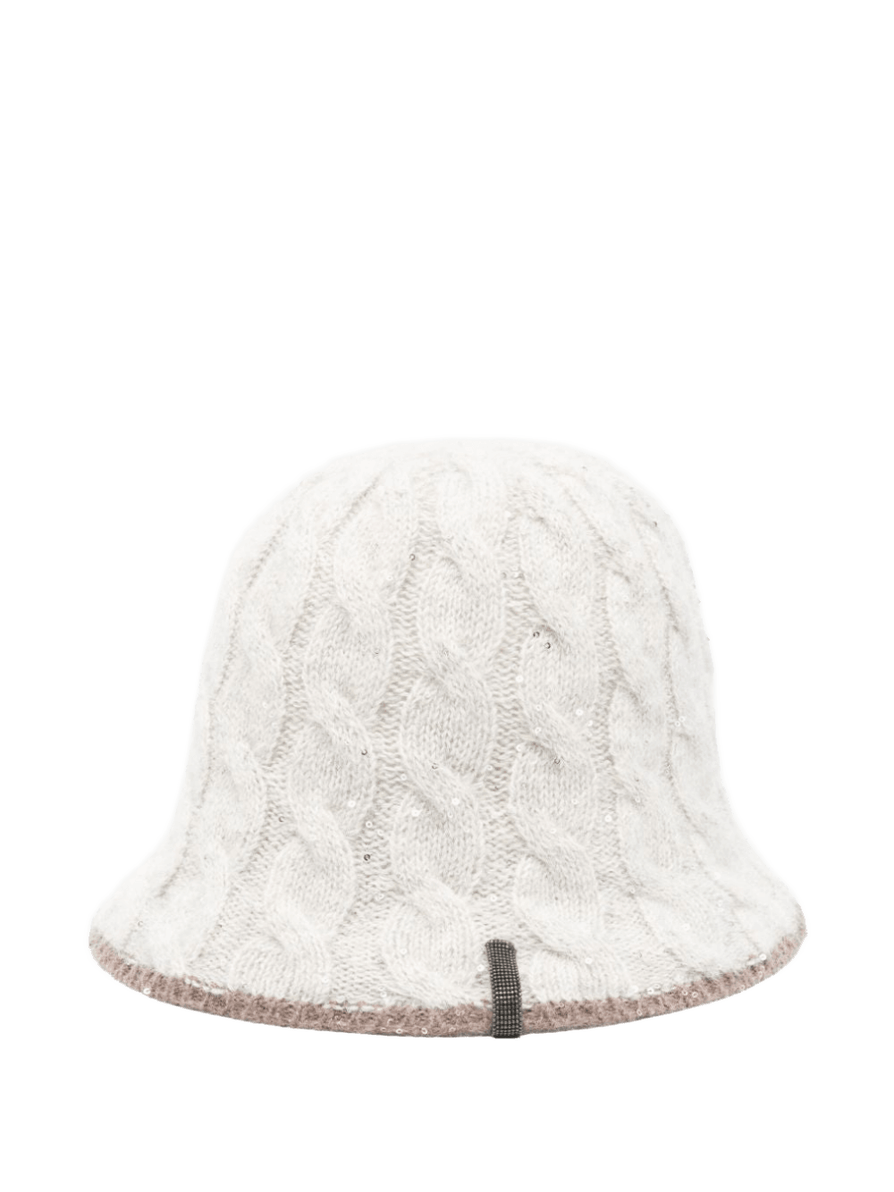 Brunello Cucinelli Cable Knit Sequined Bucket Hat Glam Steals