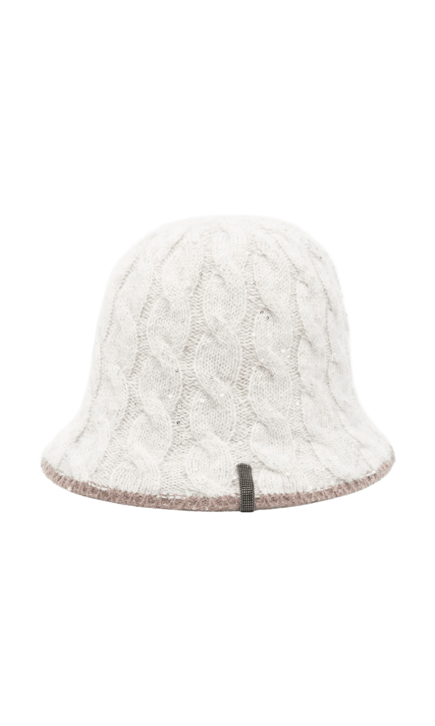 Brunello Cucinelli Cable Knit Sequined Bucket Hat Glam Steals