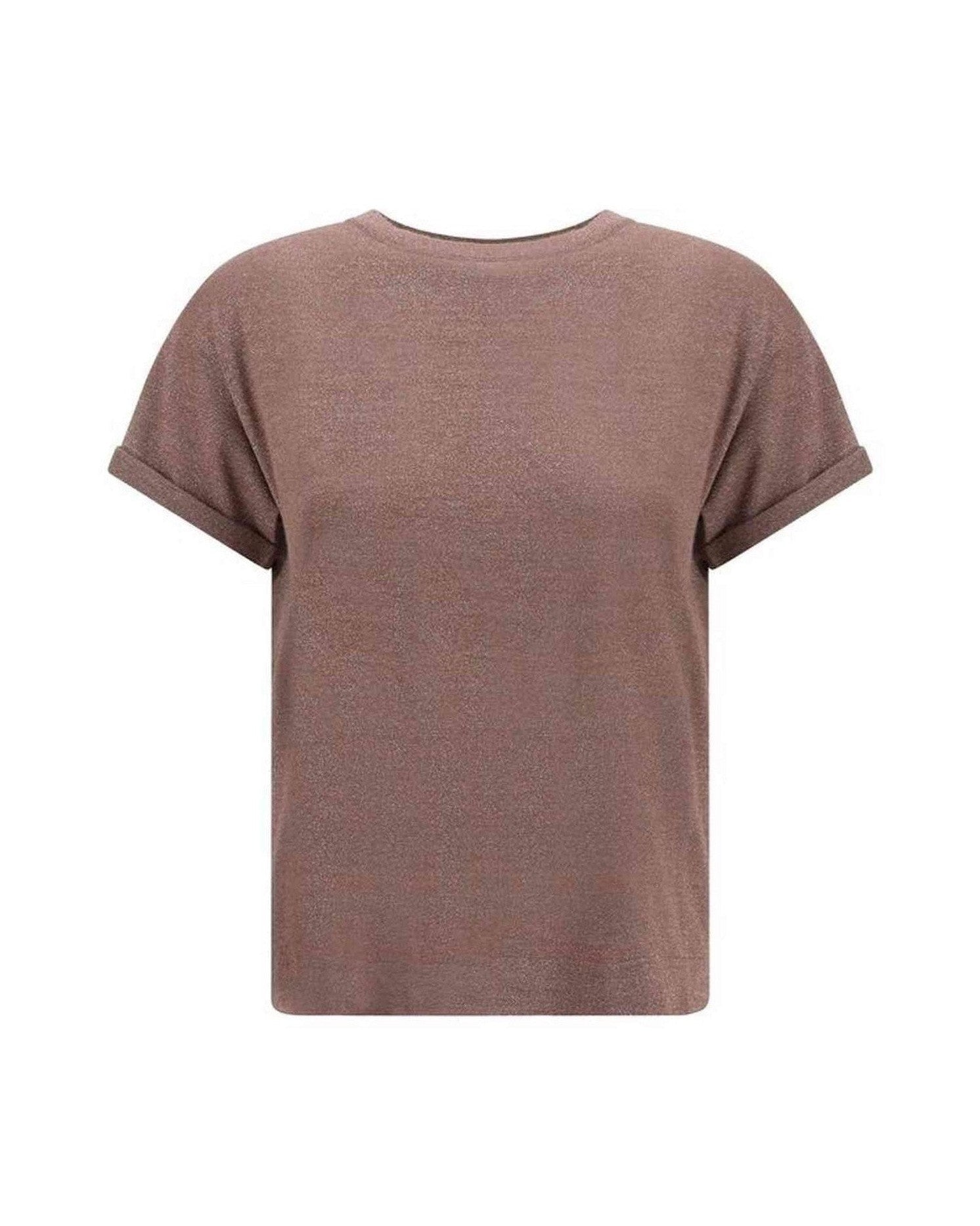 Brunello Cucinelli Cashmere Glitter T-Shirt Glam Steals