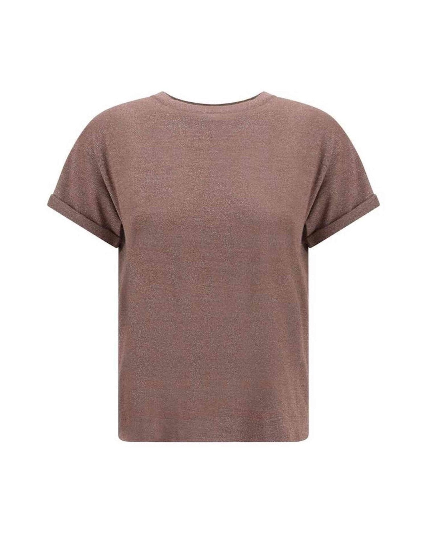 Brunello Cucinelli Cashmere Glitter T-Shirt Glam Steals