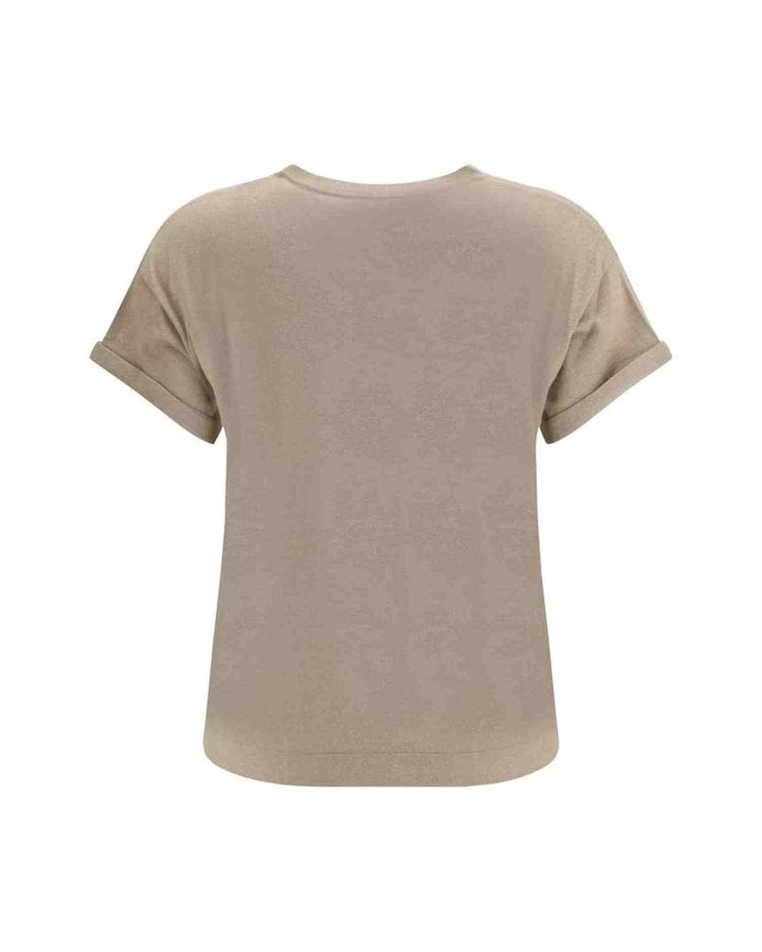 Brunello Cucinelli Cashmere Glitter T-Shirt Glam Steals