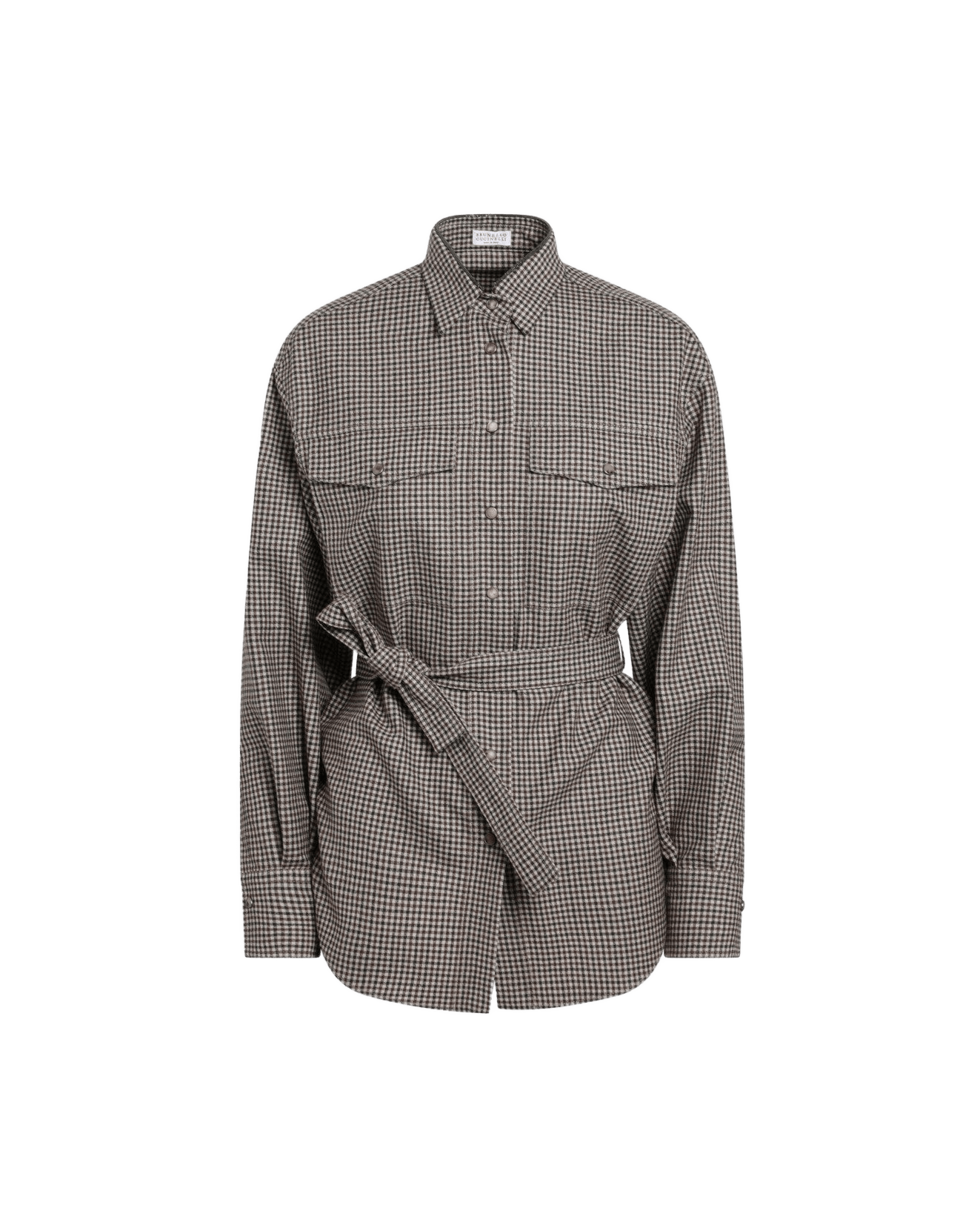 Brunello Cucinelli Check Pattern Shirt Glam Steals