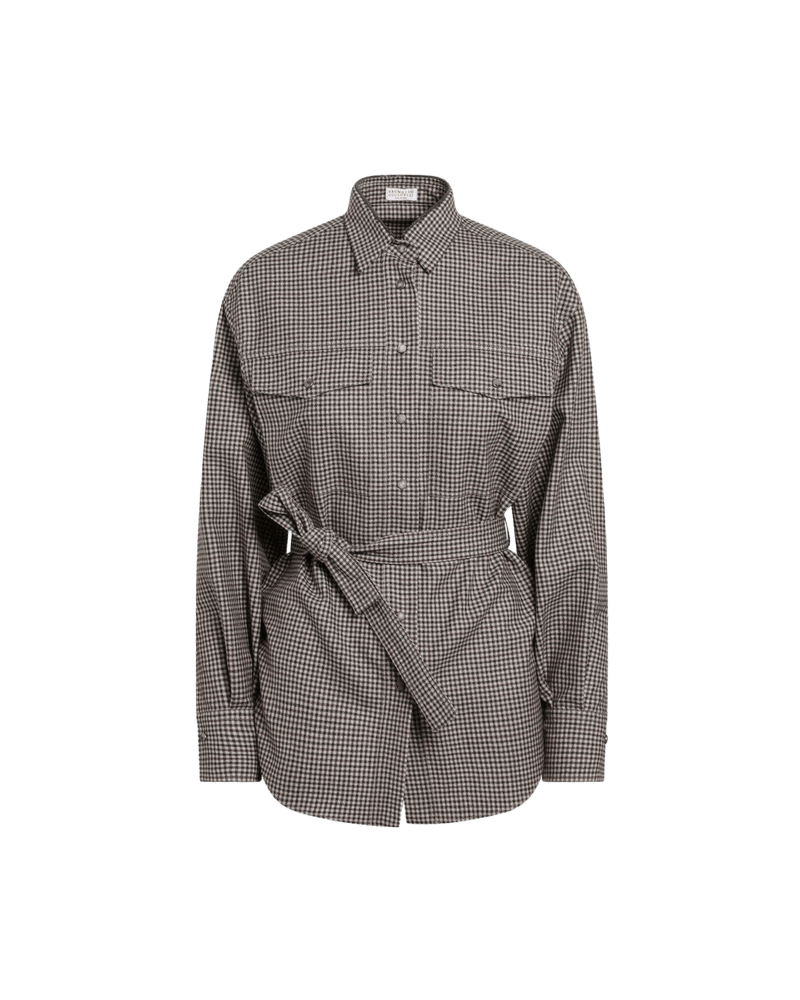 Brunello Cucinelli Check Pattern Shirt Glam Steals