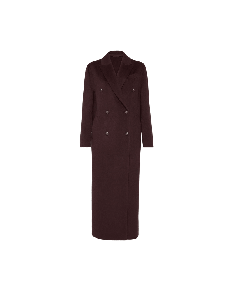 Brunello Cucinelli Coat Bordeaux Glam Steals