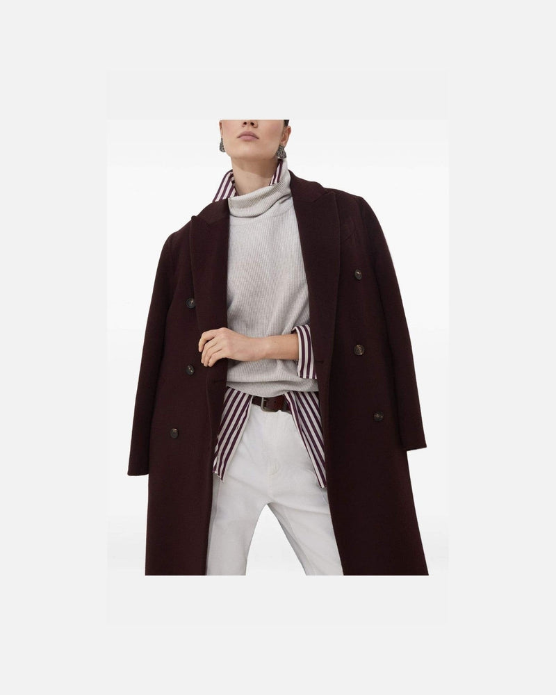 Brunello Cucinelli Coat Bordeaux Glam Steals