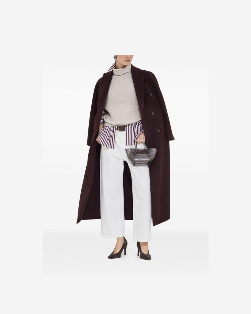 Brunello Cucinelli Coat Bordeaux Glam Steals