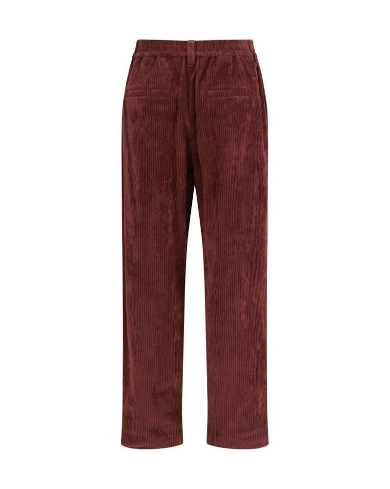 Brunello Cucinelli Cotton Bordeaux Casual Pant 
