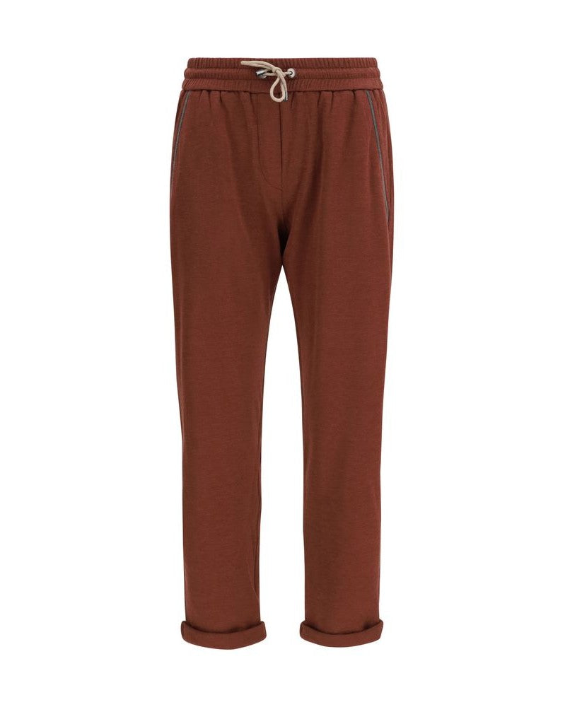Brunello Cucinelli Cotton Bordeaux Pant Glam Steals