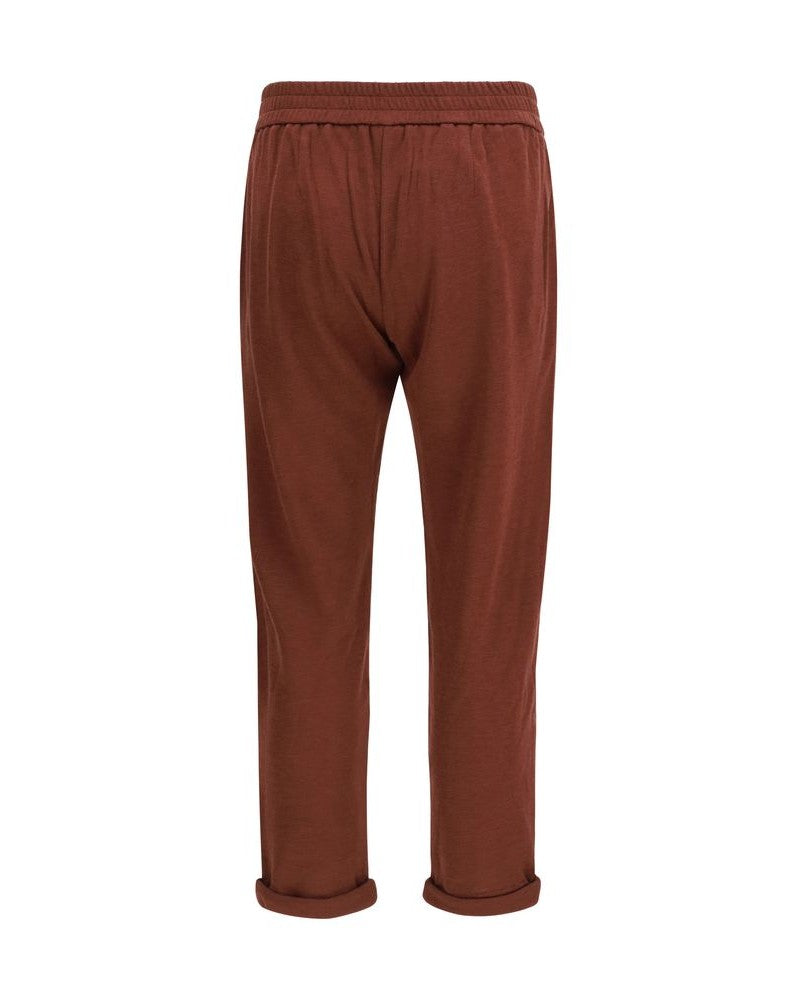 Brunello Cucinelli Cotton Bordeaux Pant Glam Steals