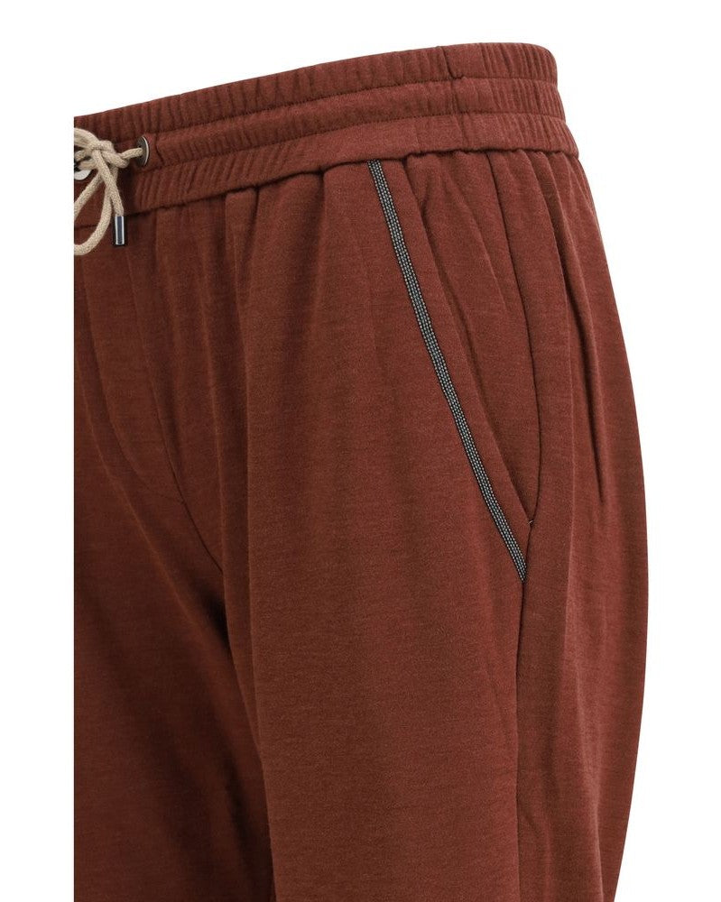 Brunello Cucinelli Cotton Bordeaux Pant Glam Steals