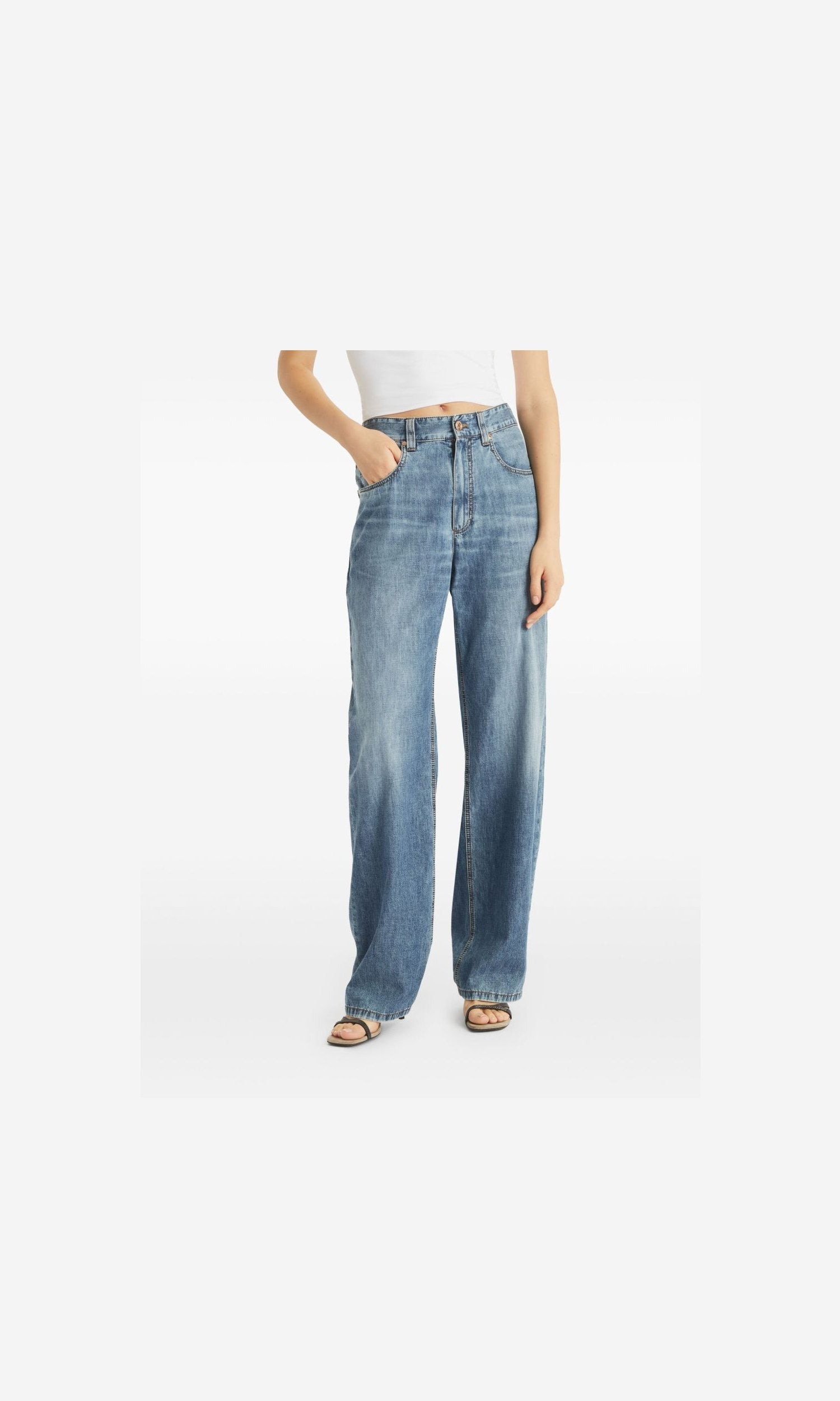 Brunello Cucinelli Cotton Boyfriend Jeans Glam Steals