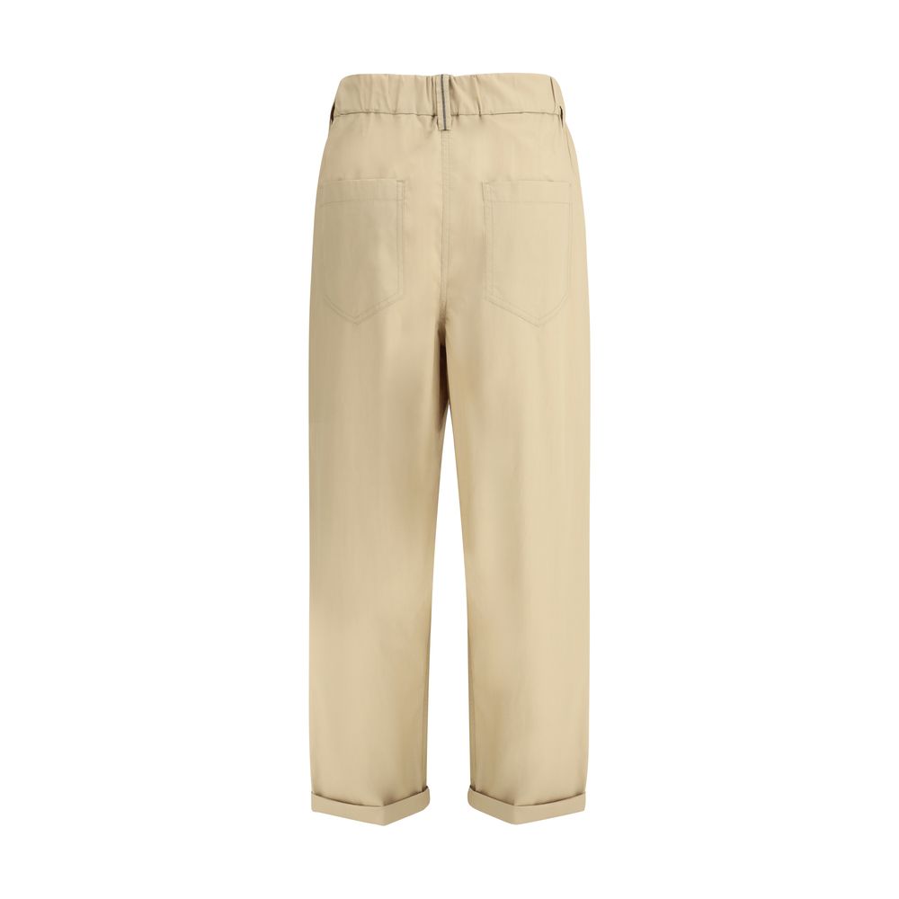 Brunello Cucinelli Cotton Elasticated Pant Glam Steals